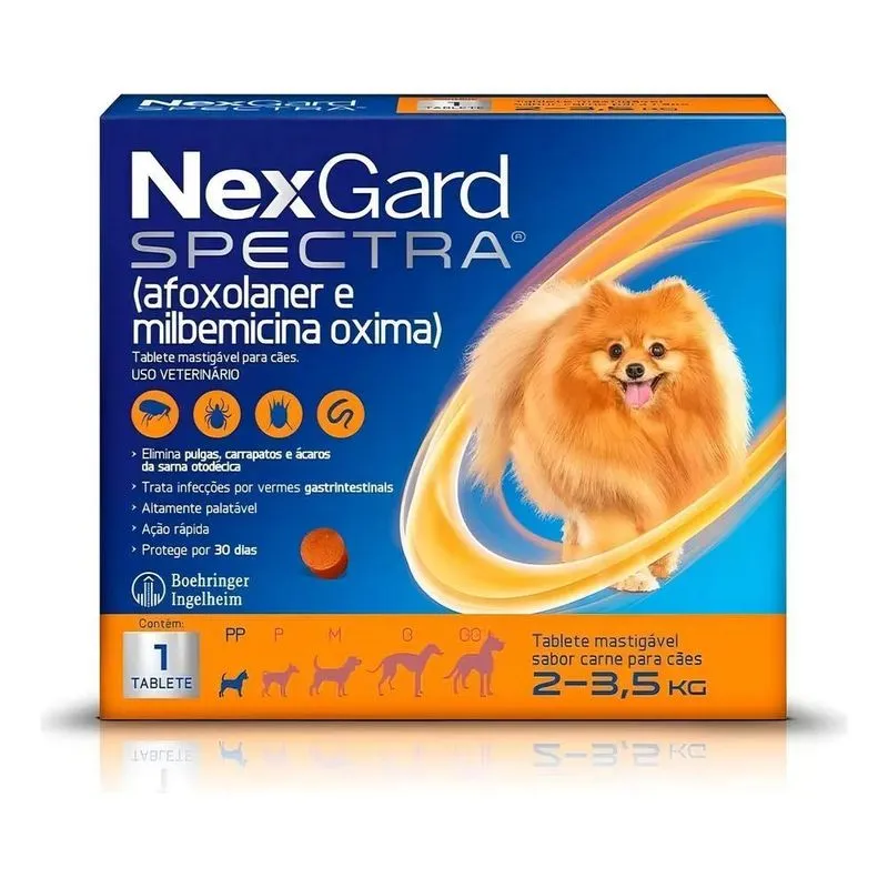 Anti Pulgas E Carrapatos Nexgard Spectra Cães 2 A 3,5 Kg