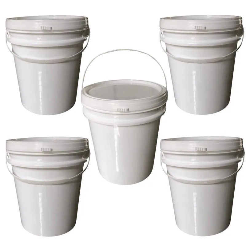 Balde Para Decoração De 5L Com Tampa 5 Pçs