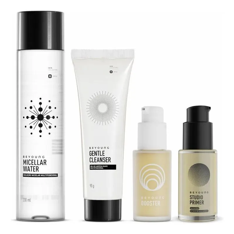 Kit Clássicos Beyoung Skincare E Make Matte 4 Produtos Todos