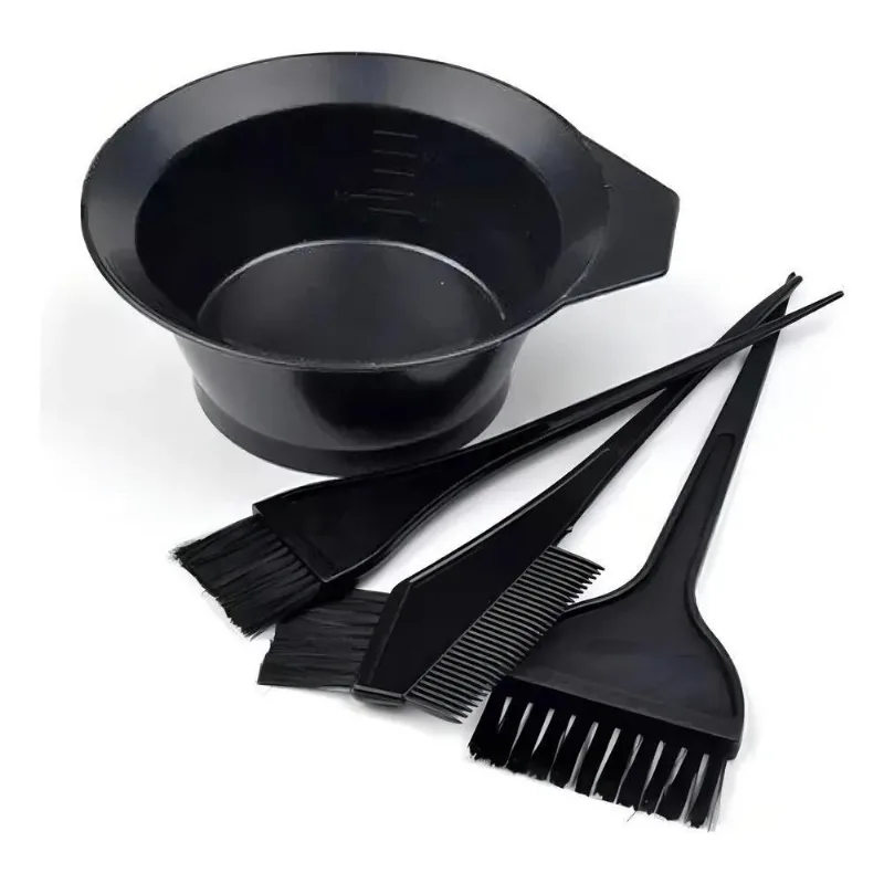 Kit Pincel Pote Pintura Pintar Coloração Cabelo - 03 Pincéis
