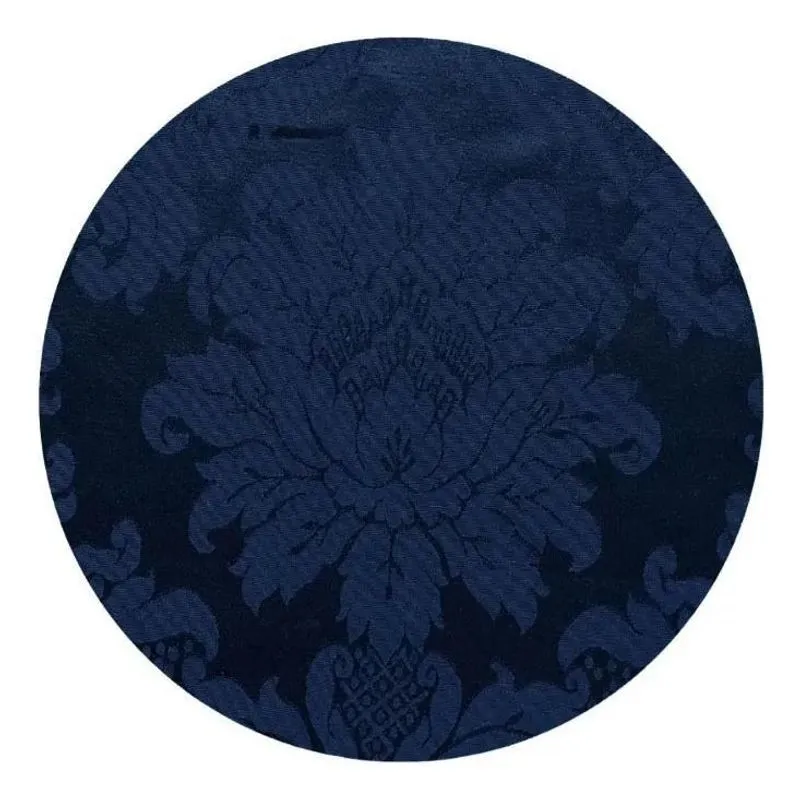 10 Capas De Sousplat Supla Redondo 35cm Jacquard Sh Azul Roy