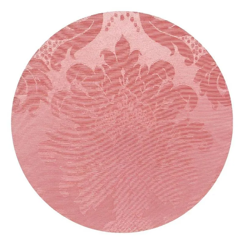 10 Capas De Sousplat Supla Redondo 35cm Jacquard Shopi Rosa