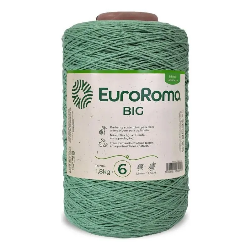Barbante Euroroma 1,8kg Big Cone 6mm Esmeralda - 802