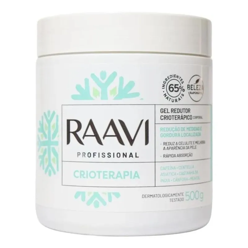 10x Gel Redutor Crioterápico Raavi 500g Tipo De Embalagem P