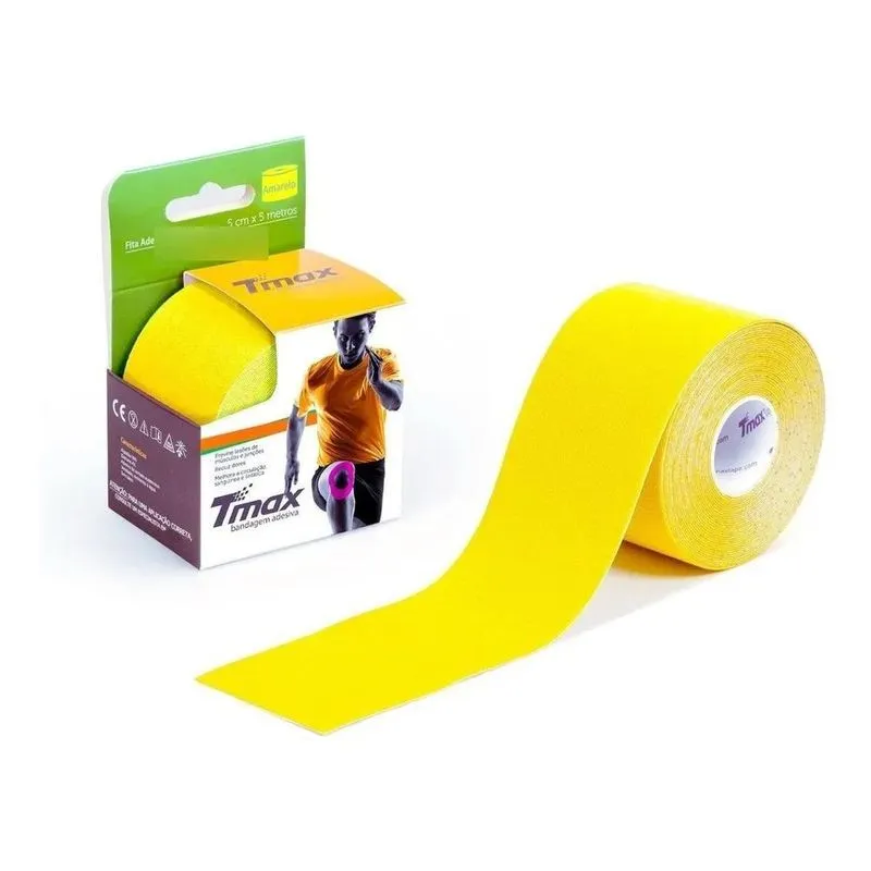 Fita Tape Bandagem Adesiva Elástica Tmax Kinesiology P Amare