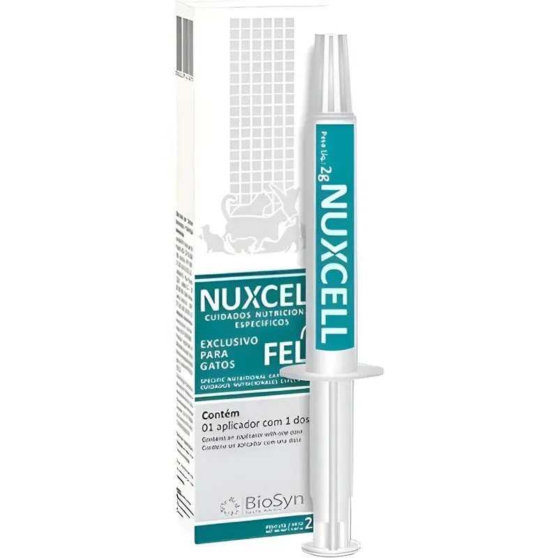Nuxcell Fel Suplemento Vitamínico Para Cães E Gatos 2gr