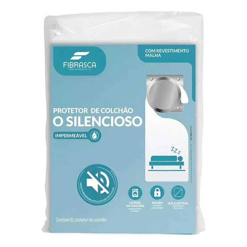 Protetor De Colchão Impermeável Silencioso King Fibrasca Cor