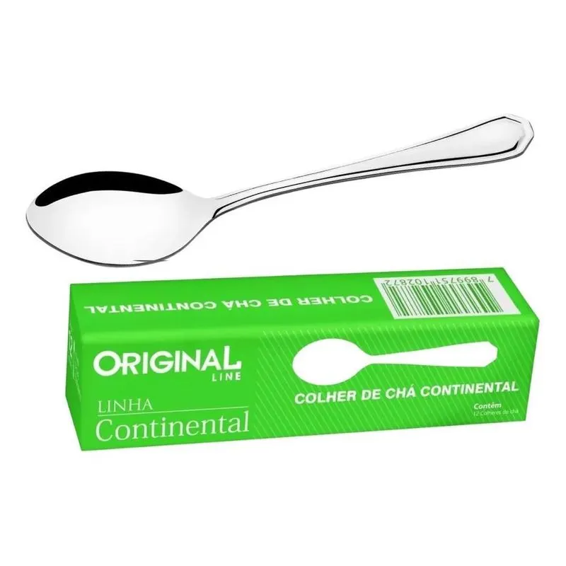 3x Cj De Colheres De Chá Inox Talheres - 12 Peças