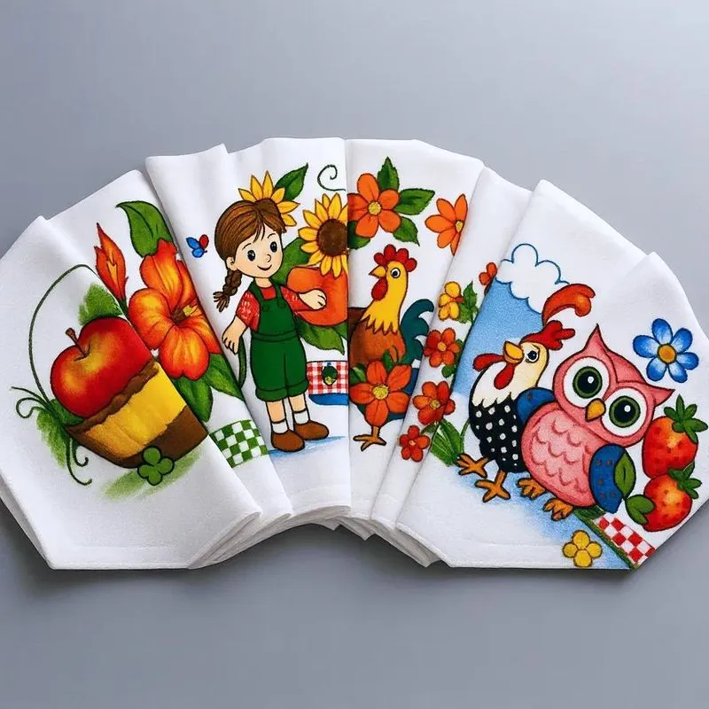 Jogo 30 Pano De Prato Kit Copa Cozinha Lindos Bordar