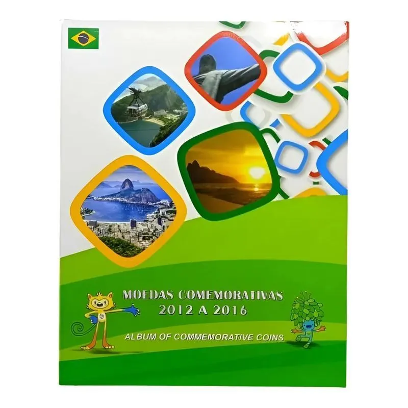 Album Para 17 Moedas Das Olimpíadas Rio 2016 - Cartela