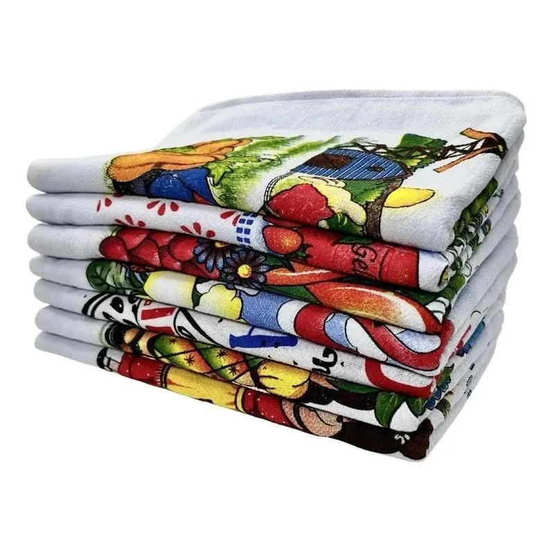Pano De Prato Estampado Pé De Galinha Legítimo 50uni