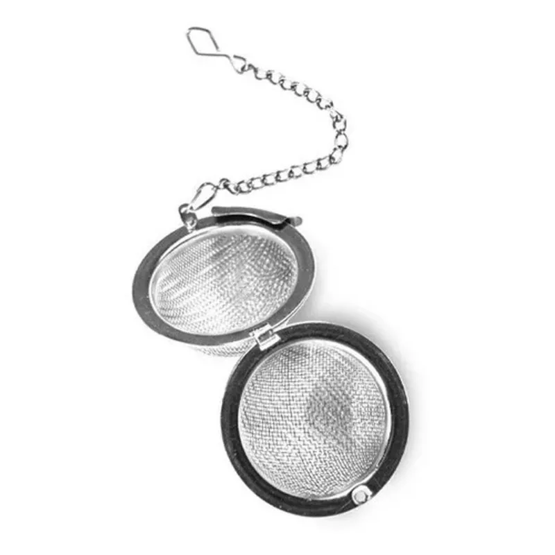 Infusor Inox Para Chá Mini Peneira Coador Ervas Individual C