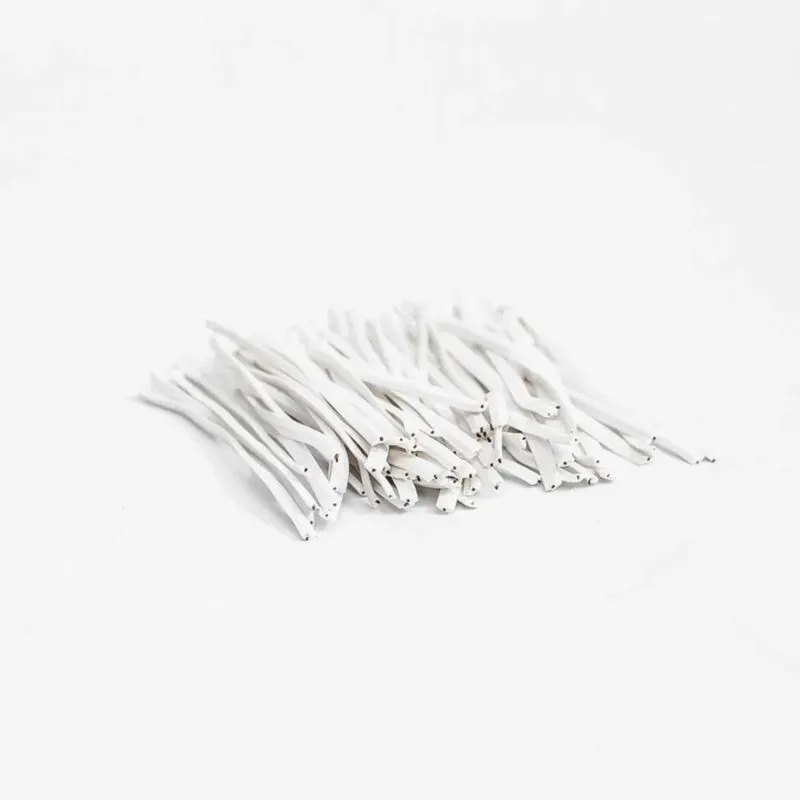 10x Amarilho Fecho De Arame Lacre 8 Cm Branco +/- 1600 Un.