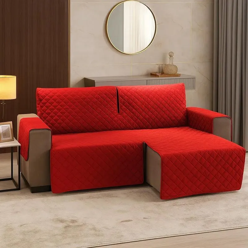 Capa De Sofá Retrátil Vermelho Capa De Sofa Retratil E Reclinavel