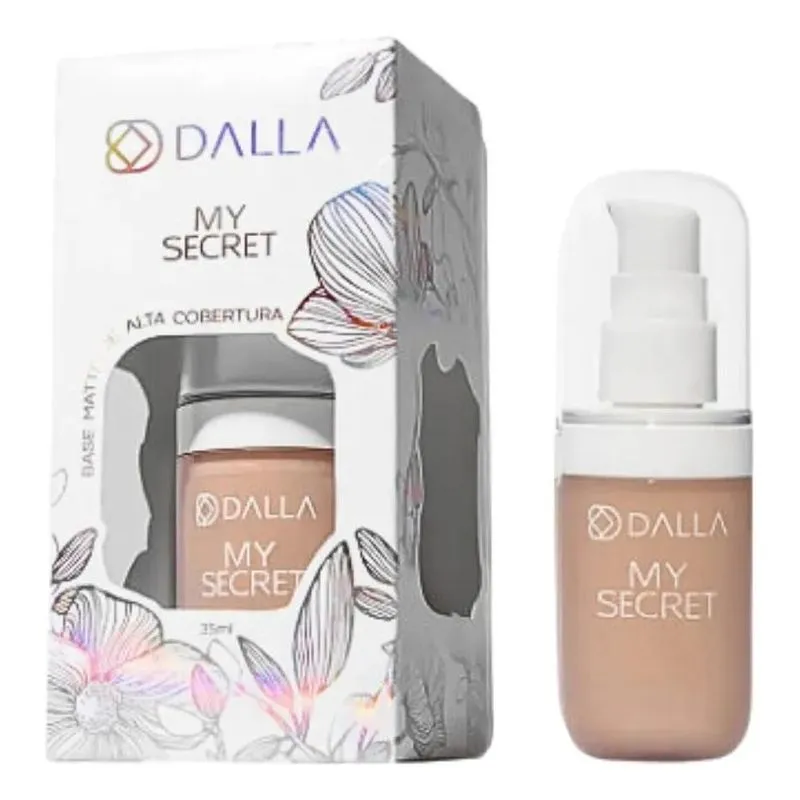 10x Base Dalla Matte Alta Cobertura Vegana My Secret Escolha