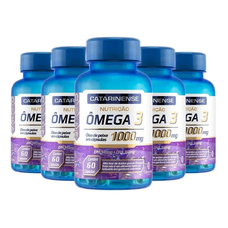 Ômega 3 - 5x 60 Cápsulas - Catarinense