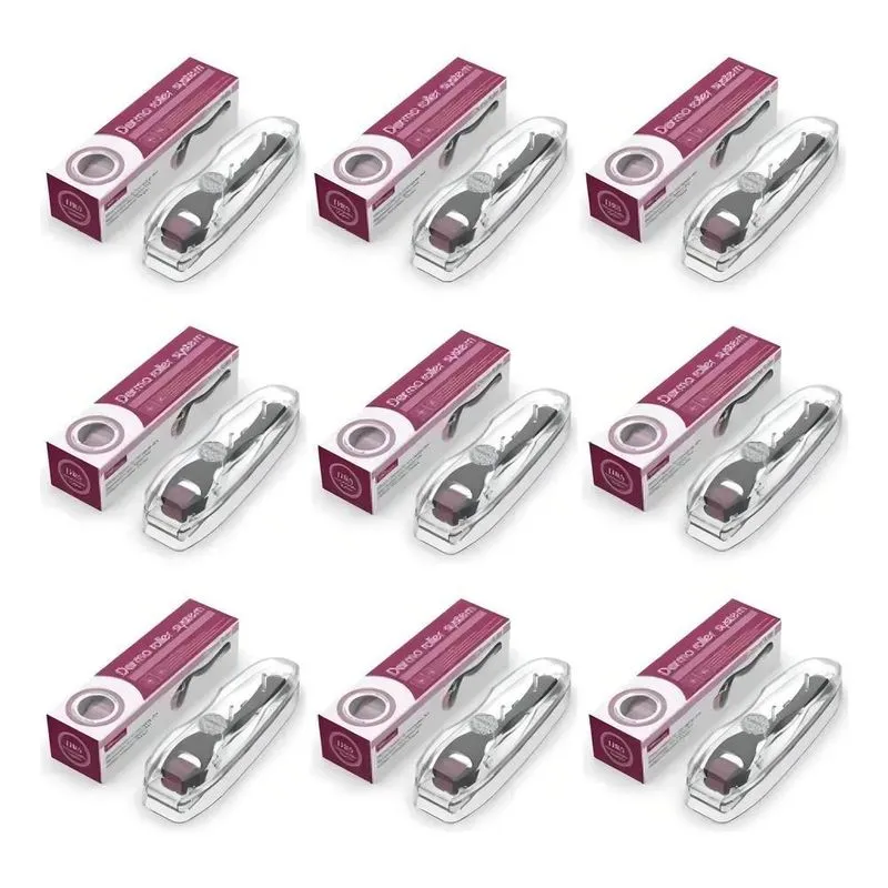 3x 10 Dermaroller 2.0mm 540 Agulhas Derma Roller System