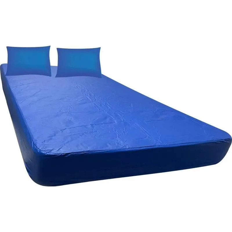 Protetor De Colchão Impermeável Casal C Azul Royal 188/138/2