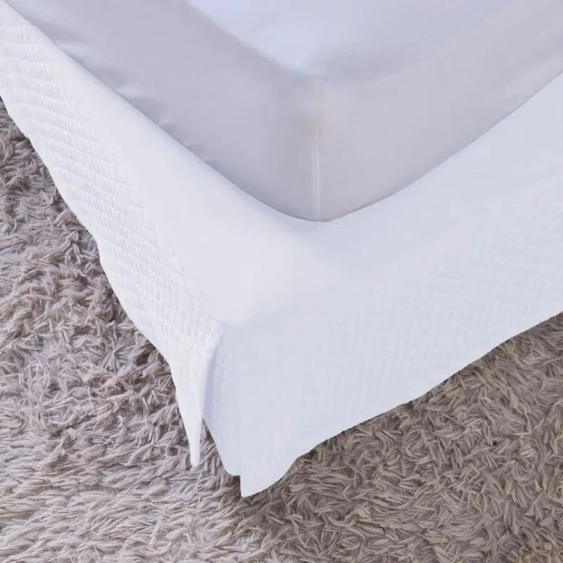 Saia Para Box King Size Matelassê Ultrassônico Varias Bran