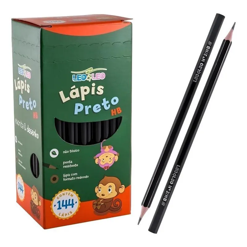 Lápis De Escrever Preto Hb - Atacad Lápis Sextavado
