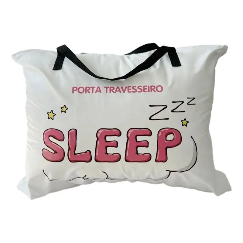 Porta Travesseiro Para Viagem Capa Protetora Com A Modelo 2