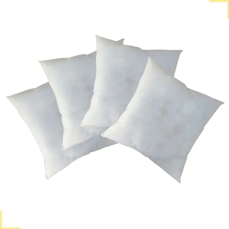 Kit 4 Recheios Almofada Preenchimento Fibra Silicone 45x45cm