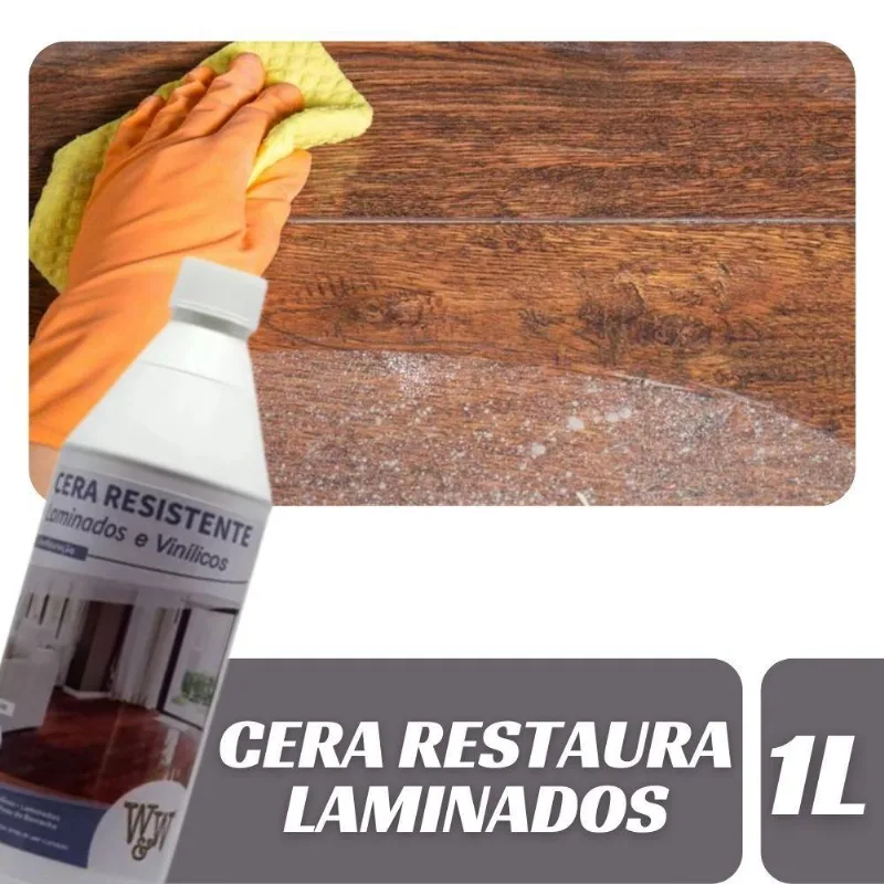 Cera Laminados Ardósia Paviflex Restauração Brilho W&amp;w 1l
