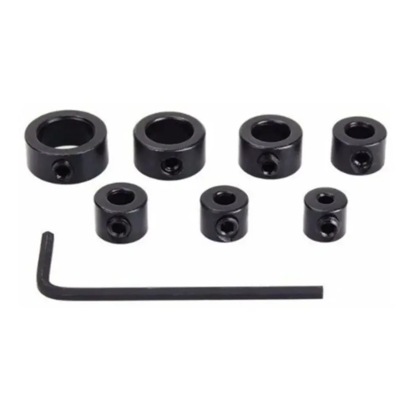 Jogo 7 Limitadores Broca 3 A 12 Mm + 1 Chave Allen