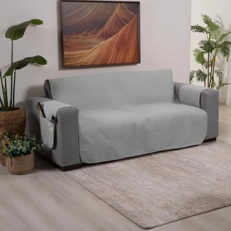 Protetor Pra Sofá 04 Lugares Grande Matelado Liso Oferta Cin