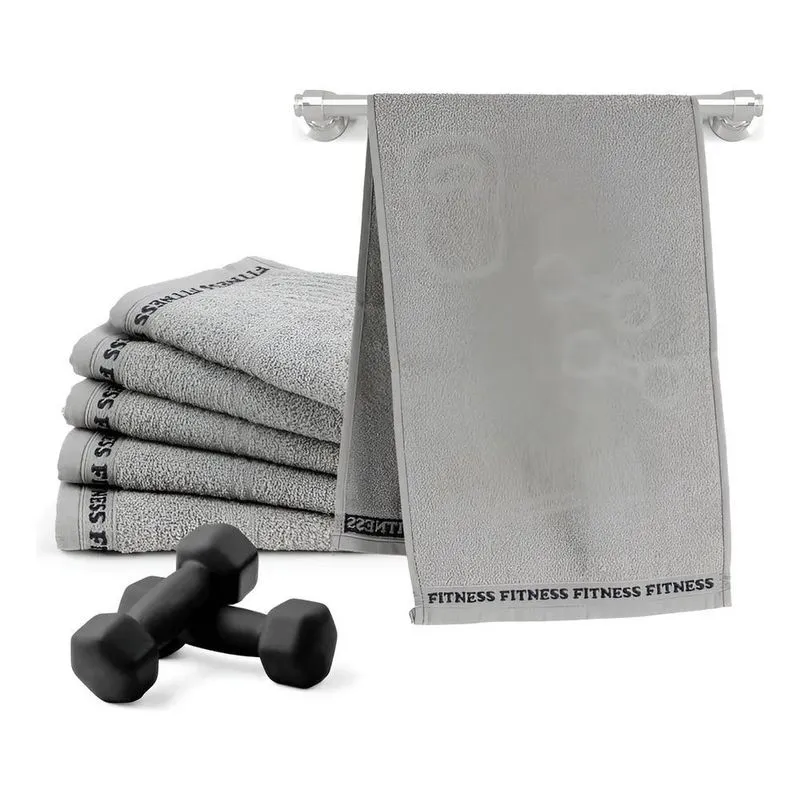 Toalhinha Para Academia Kit Com 06 Unidades Treino Ma Grafit
