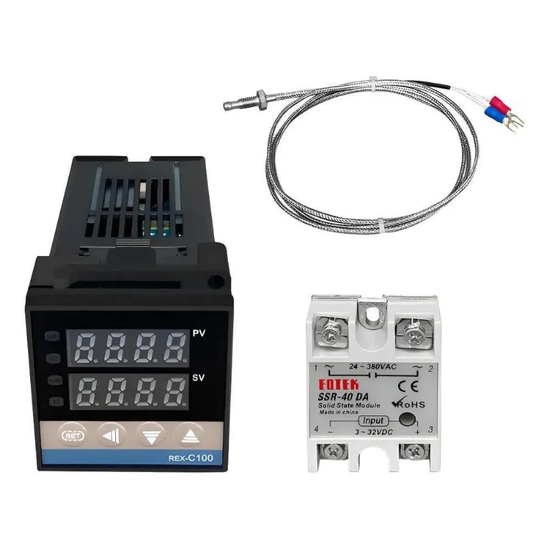 Kit Controlador Temperatura Digital Pid 40a Rex-c100 Bivolt
