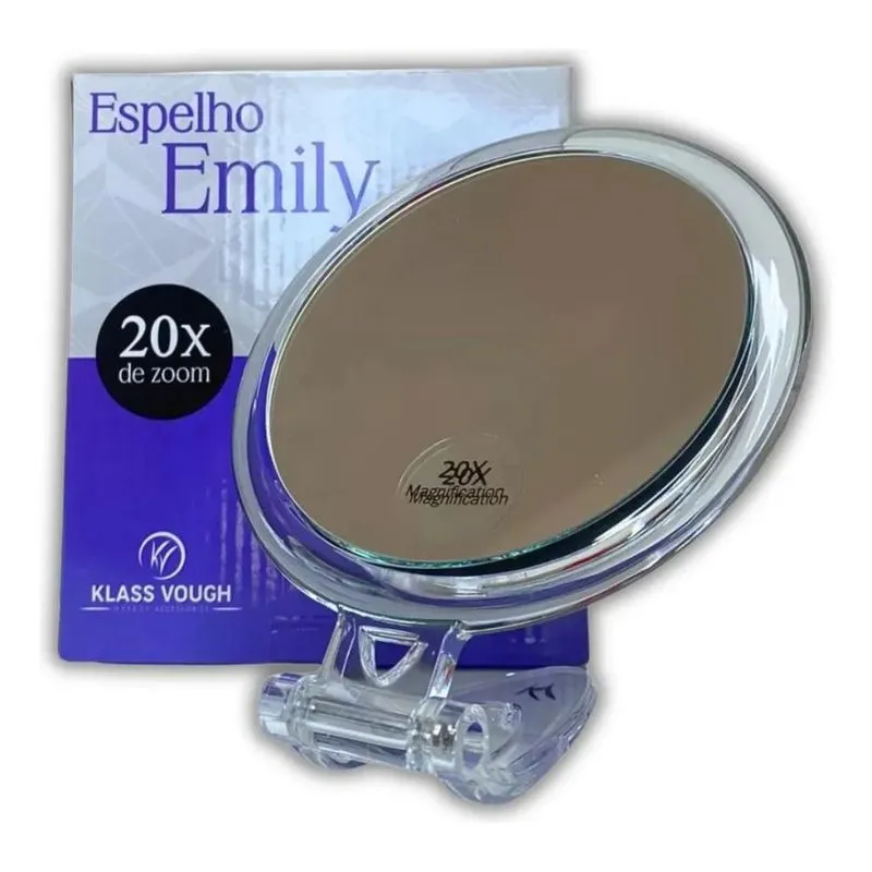 3x Klass Vough Espelho De Aumento 20x Zoom Emily Bm-2866