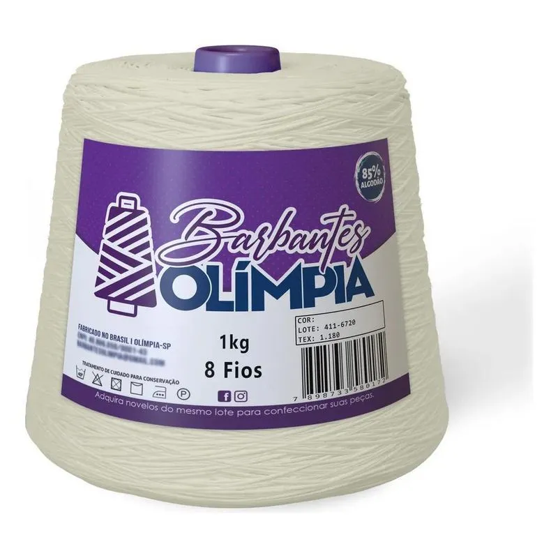 5x Barbante Olímpia Para Artesanato Fio 8 1kg
