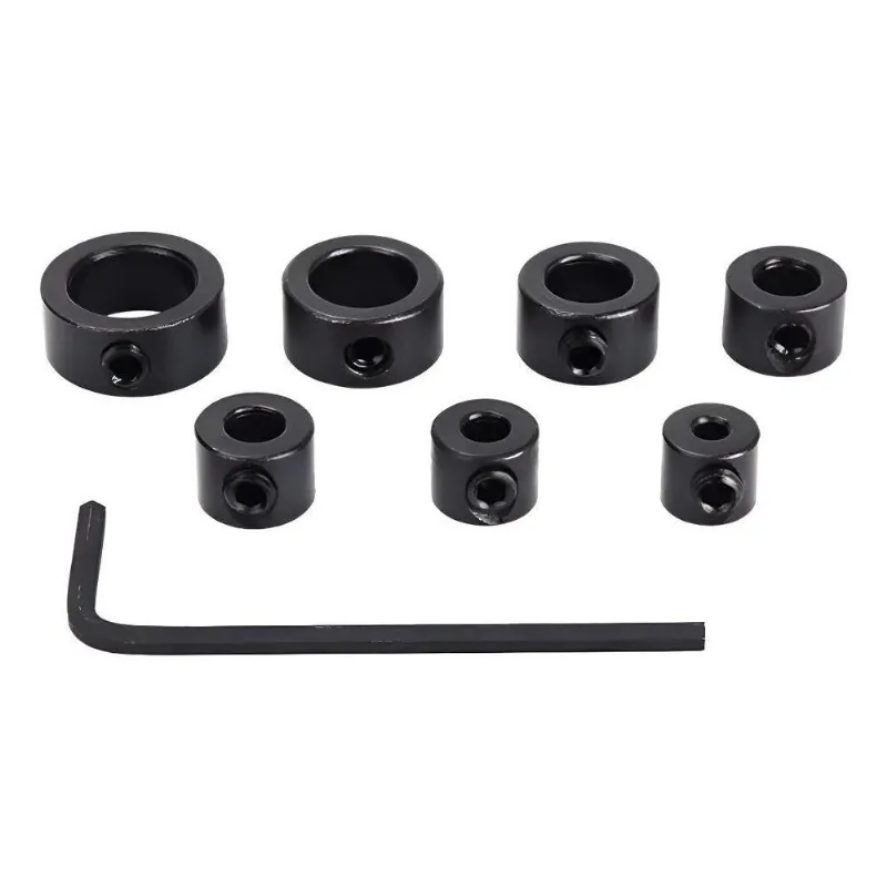 Jogo 7 Limitadores Broca 3 A 12 Mm + 1 Chave Allen Diversas