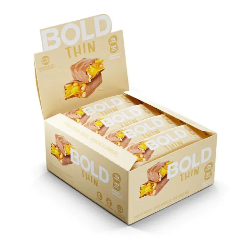Bold Bar Thin 40g - Bold Snacks - 12g De Proteína - Caixa