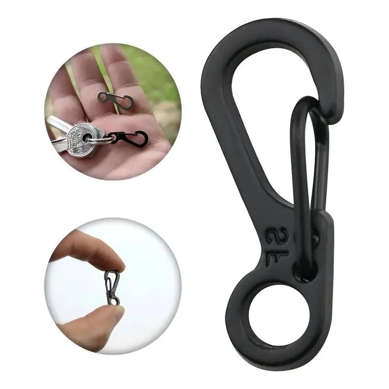 2x 10x Micro Mosquetão Chaveiro Paracord Tático Militar Edc