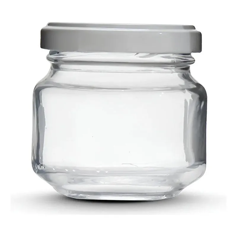 24 Potes Papinha 120ml Com Tampa Metálica Cor Branco