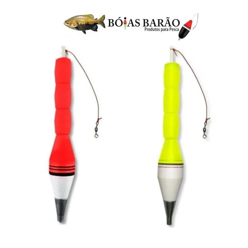10x Kit 2 Boia De Arremesso Torpedo Nº 9 - 70g 22cm Boias B