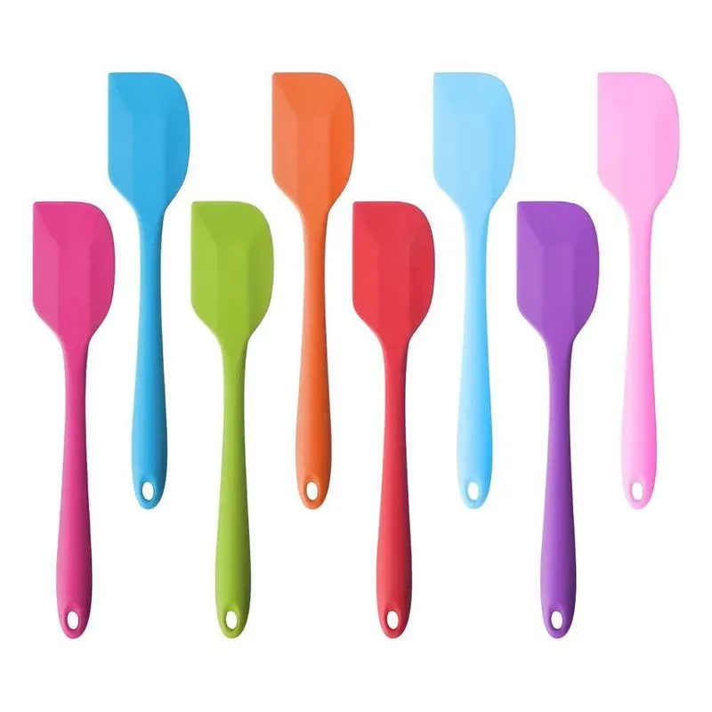 Kit 3 Espatulas De Silicone Linha Color Reforçada 27 Cm Cor