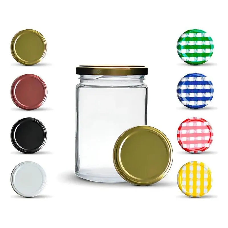 24 Potes Andino 360ml Com Tampa Metálica Cor Dourado