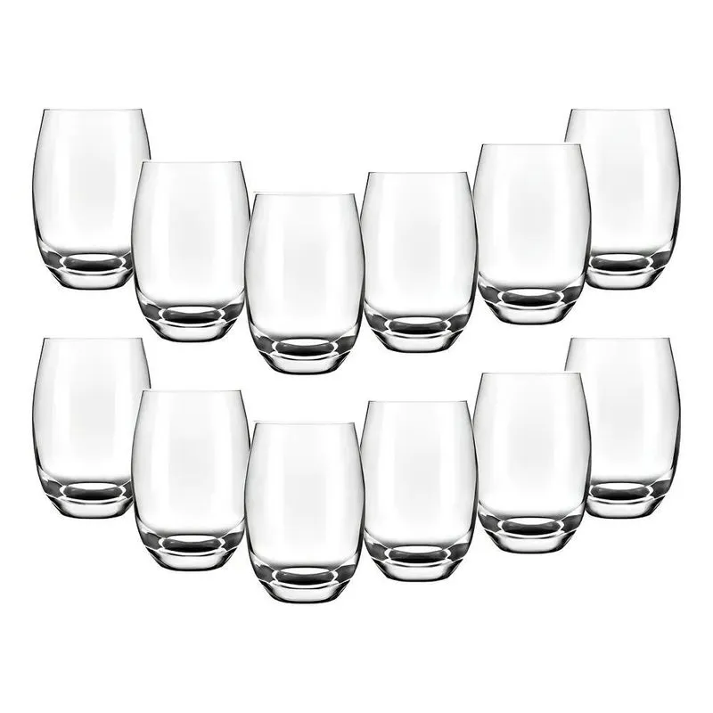 Jogo Copos Long Drink De Vidro Sm Aruba Cristal 475ml 12 Pçs