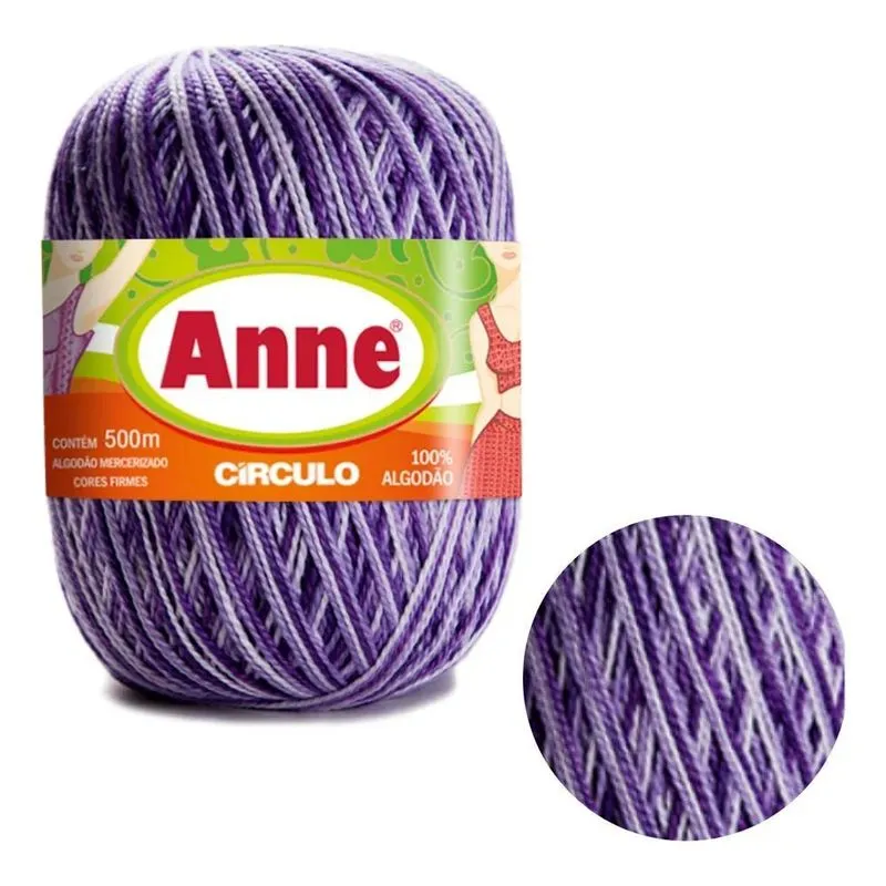 Fio Anne 500m Novelo Tricô Crochê Da Circulo - E 9587 - Bone