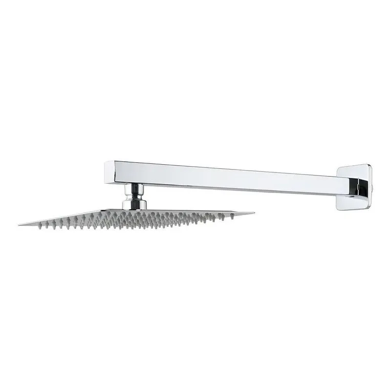 Ducha Chuveiro 20cm Com Braço 40cm Mundaú Aço Inox 304 Prata