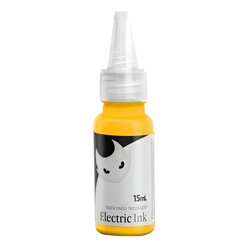 2x Tinta Tatuagem Amarelo Canario Electric Ink 15ml Tattoo