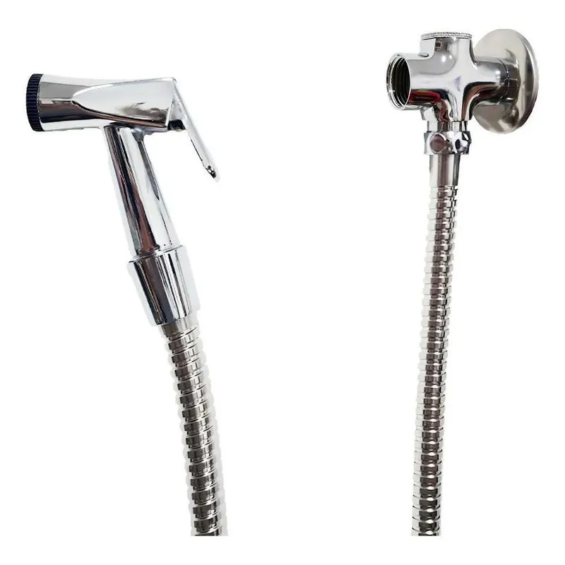 Desviador Metal Chuveiro Ducha Flexível 1,80 Com Chuveirinho