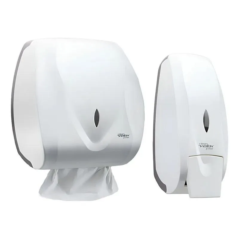 Dispenser Papel Toalha + Saboneteira Premisse Velox Branco