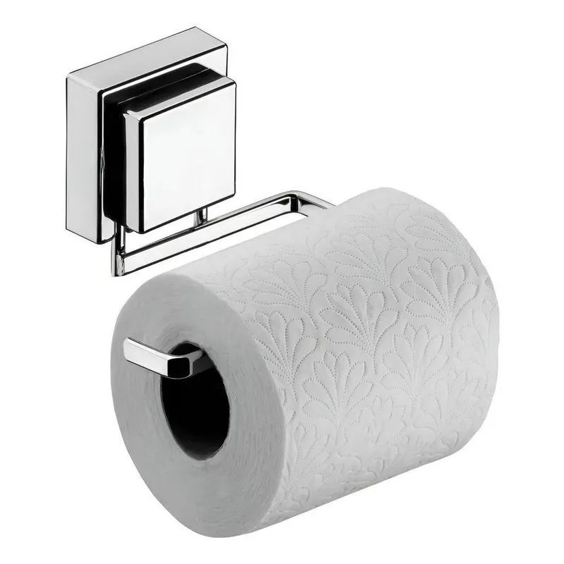 Suporte Porta Papel Higiênico Banheiro Ventosa Cromado Cor C