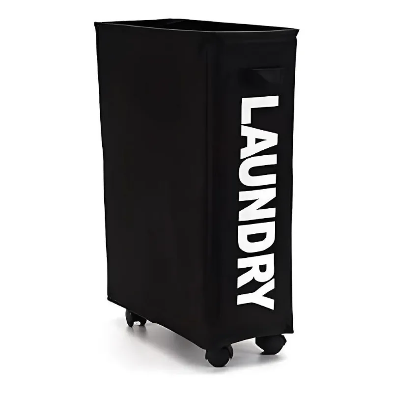 Cesto De Roupas Sujas Com Rodinha Dobravel Multiuso 44 L Cor