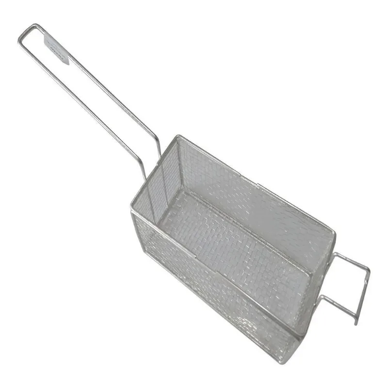 Cesto D Fritura Em Tela 24x11x10cm P Fritadeira Retangular