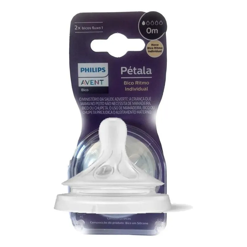 Bico Pétala 3.0 T1 0m 2 Unidades Philips Avent
